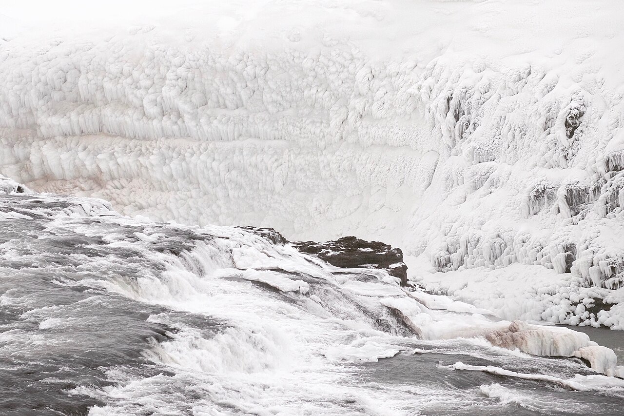 Gullfoss — winterbeeld